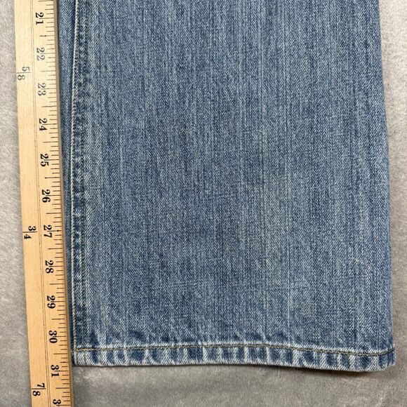 Lauren Jeans Co Womens 12 Blue Cotton Denim Bootcut Light Wash Casual Pockets - Picture 4 of 11